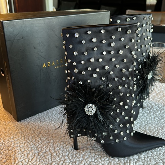 NWT Azalea Wang Blaise Stilletto Heel Boots Sz 6.5 - Picture 6 of 14